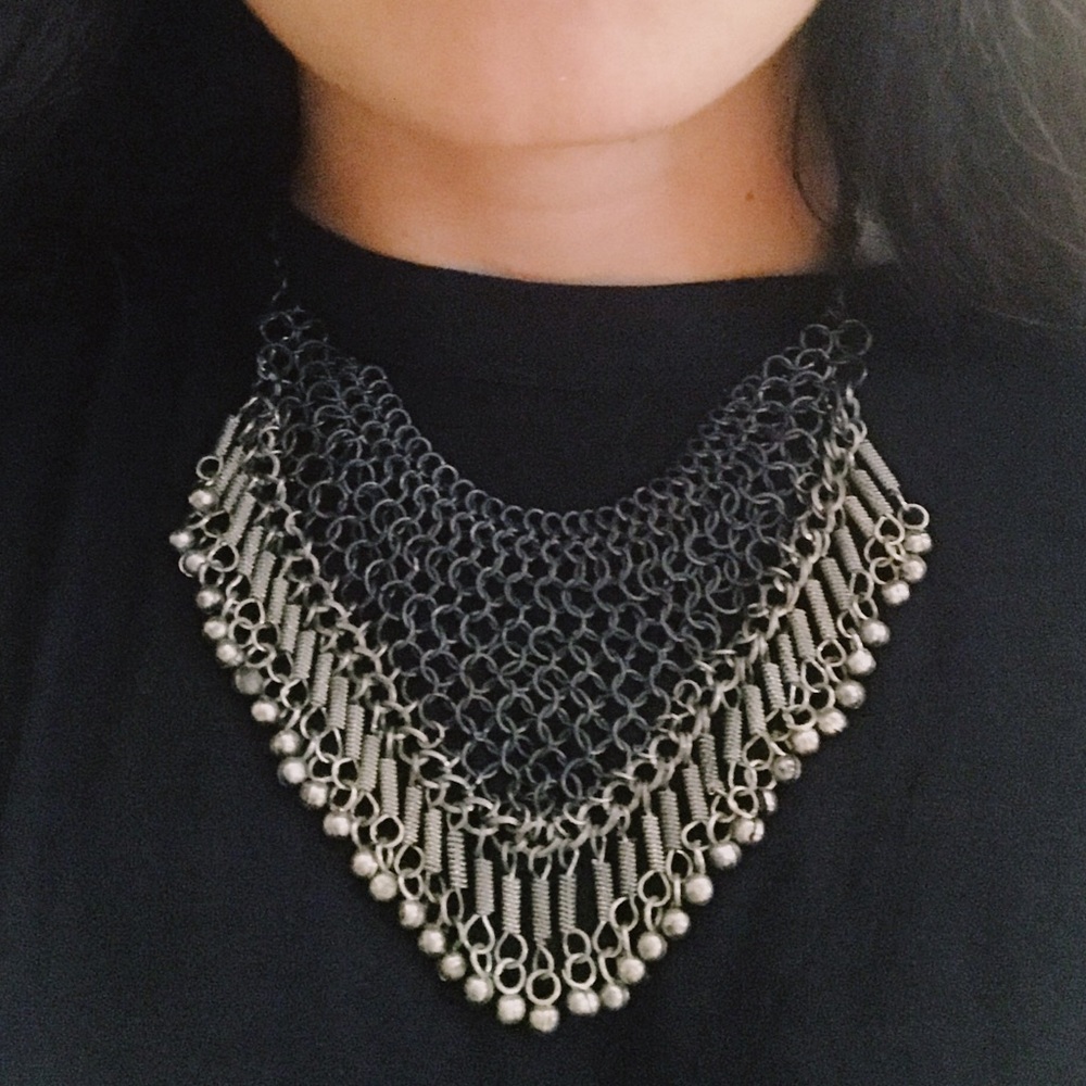 Silver Turkish Armor Necklace
